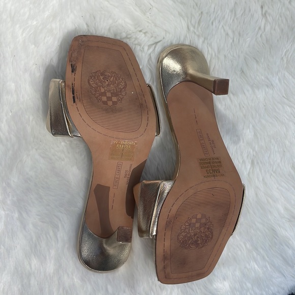 Vince Camuto Sz 5 Brelanie Braided Strap slip on Sandel.  Beautiful gold! 🌟⚜️ - Picture 5 of 11